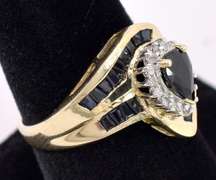 Gorgeous Blue Sapphire Ring In Yellow Gold