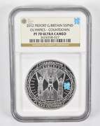 PF70 UCAM 2012 Great Britain 5 Pounds Silver Olympics Piefort NGC