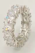 Stunning White Sapphire Eternity Band Ring