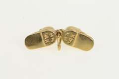 14K Yellow Gold 3D Baby Shoe Bootie Sneaker Vintage Charm/Pendant