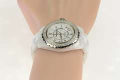 Chanel J-12 H0967 White Ceramic Diamond Women's Watch