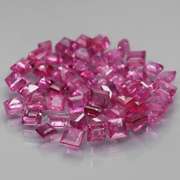 Superb 3.87ct 55 piece princess cut Ruby set
