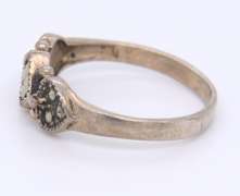 Vintage 925 Sterling Silver Marcasite Ring