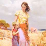 Family Retreat by Pino (1939-2010)