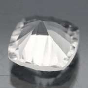 Concave Cushion cut 4.89ct diamond white Quartz
