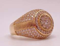 14kt Solid Yellow Gold Men's Ring