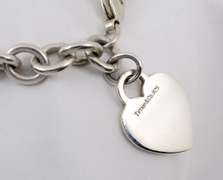 Authentic Tiffany & Co Heart Bracelet in 925 Silver