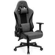 Linen Gaming Chair Ergonomic High Back Design Fabric