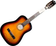 Carlos Santana Autographed Tobacco Sunburst Ashthorpe Acoustic Guitar ACOA