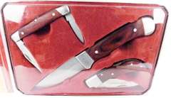 Winchester 3 Wood Handle Knives, Never Opened