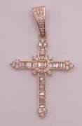 14kt Solid Yellow Gold Cross Pendant