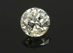 GIA 0.96 Ct Round Brilliant Cut L Color I2 Clarity Diamond