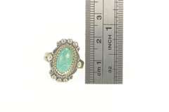 Sterling Silver Southwestern Turquoise Cabochon Statement Ring