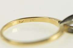 14K Yellow Gold 1950's 0.16 Ct Diamond Solitaire Engagement Ring