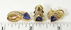 Exquisite Tanzanite and Diamond 14K Suite