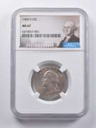 MS67 1960-D Washington Quarter NGC