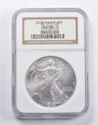 MS70 2003 American Silver Eagle NGC