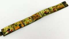Early Asia Handpainted Mother of Pearl Bracelet