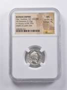 MS AD 161-180 Roman Empire AR Denarius Mar. Aurellus NGC Ancients