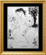 Pablo Picasso, Nude With A Masked Cupid