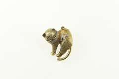 14K Yellow Gold SK Diamond Collar Kitty Cat Pet Charm/Pendant