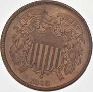 1866 Two-Cent Piece