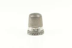 Sterling Silver Art Deco Dot Pattern Design Sewing Tool Thimble