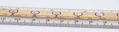 Fantastic Yellow Gold Link with Screw Top Station Bracelet