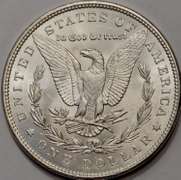 1890 Morgan Silver Dollar BU
