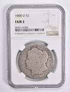 FAIR 2 1900-O Morgan Silver Dollar NGC Lowball Low Ball