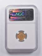 AU55 1854 $1 Indian Princess Head Gold Dollar Piece Type 2 NGC