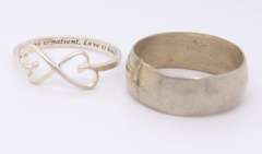 Group Lot of 4 Vintage 925 Sterling Silver Rings