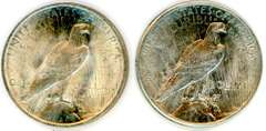 2 Different Peace Silver Dollars: 1923 & 1925