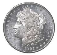 1891-S Morgan Silver Dollar