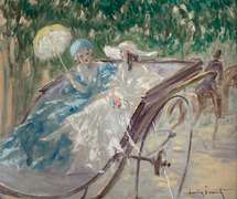 Louis Icart- Deux Ellegantes en Caleche