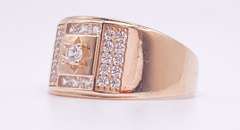 14kt Solid Yellow Gold Men's Ring