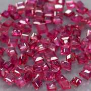 Premium 3.18ct 100 piece princess cut Ruby set