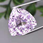 Elegant high fire 17.52ct VVS trillion cut Amethyst