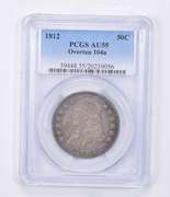 AU55 1812 Capped Bust Half Dollar - Overton 104a - Graded PCGS