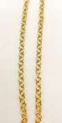 14kt Solid Yellow Gold Square Link Chain Necklace