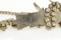 Sterling Silver Fatoya Yazzie Navajo Kachina Squash Blossom Necklace