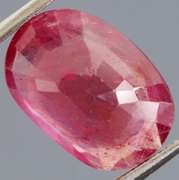 Vivid imperial red 5.55ct oval cut Ruby
