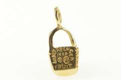 14K Yellow Gold Longaberger Fruit Basket Vintage Charm/Pendant