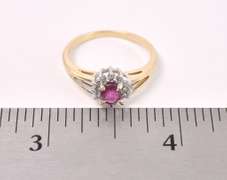 Elegant Ruby Ring In Yellow Gold
