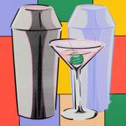 Martini by Steve Kaufman (1960-2010)