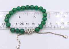 David Yurman Green Onyx Spiritual Bead Bracelet
