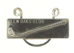 Sterling Silver Glen Oaks Club Golf Putter Bar Golfer Pin/Brooch