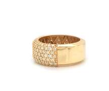3.30 Carat Diamond Band Ring in Solid Yellow Gold
