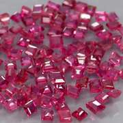 Premium 3.12ct 100 piece princess cut Ruby set