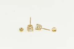 14K Yellow Gold 1.75 Ctw Diamond Solitaire Classic Stud Earrings